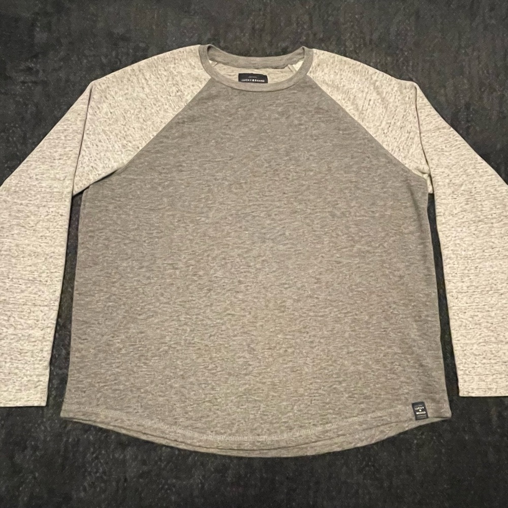 Lucky Brand Gray Long Sleeve Tee